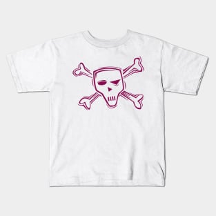 Rebellion in Bones - Fed-Up Skull and Crossbones Kids T-Shirt